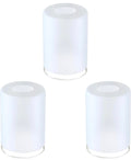 3 frosted light covers
