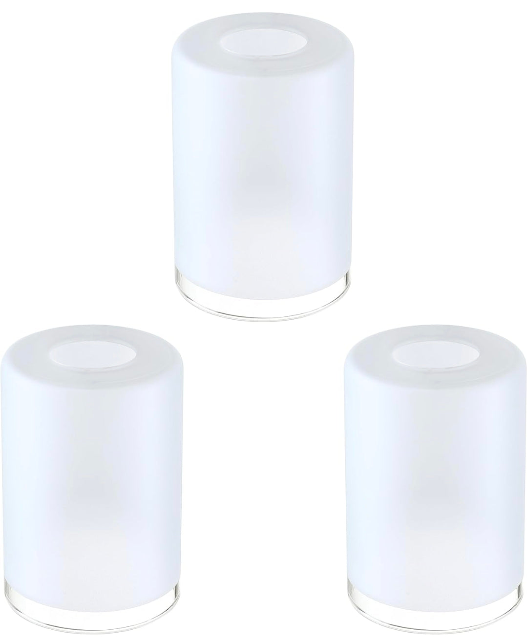 3 frosted light covers